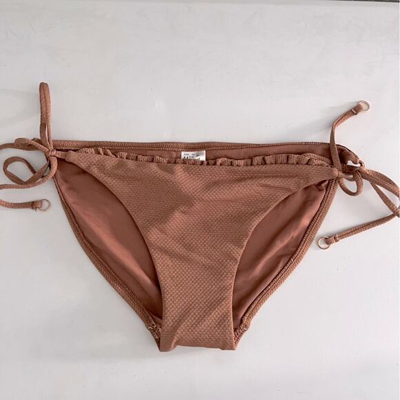 Seafolly Lettuce Edge Tie Side Bikini Bottom Size 10 US NEW - Picture 3 of 6